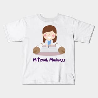 Mitzvah Madness - Funny Yiddish Quotes Kids T-Shirt